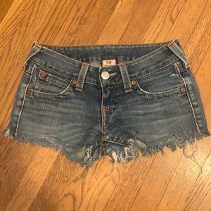True Religion Julie shorts size 26